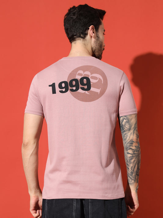 Rose Pink "Old Times" Printed Graphic Tee