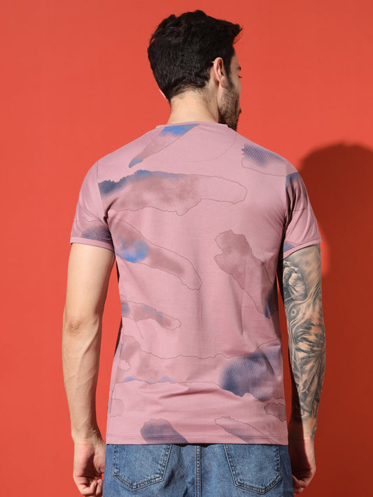 Rose Pink Round Neck tee