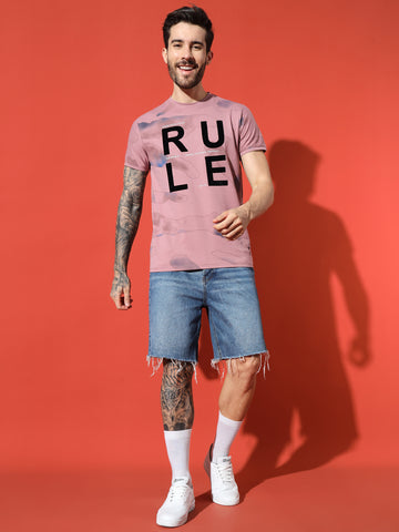 Rose Pink Round Neck tee
