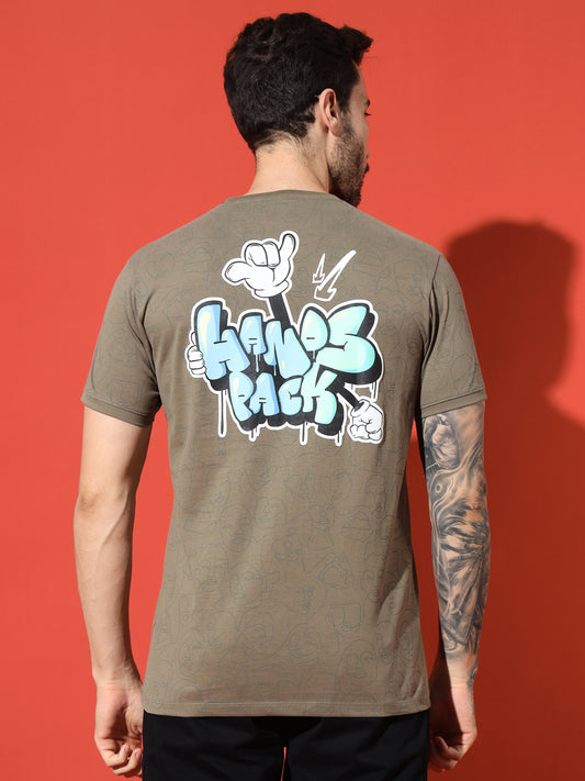 Sugar Brown Round Neck T-shirt