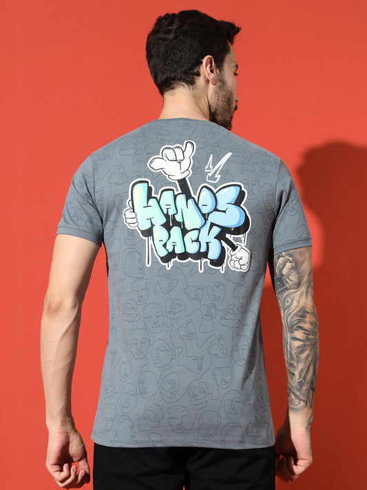 Modern Grayish Round Neck T-shirt