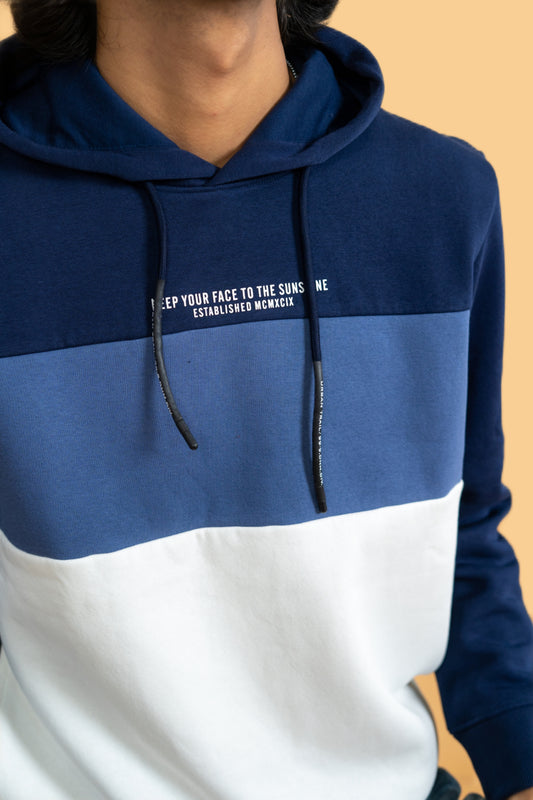 Mauve White Hoodie