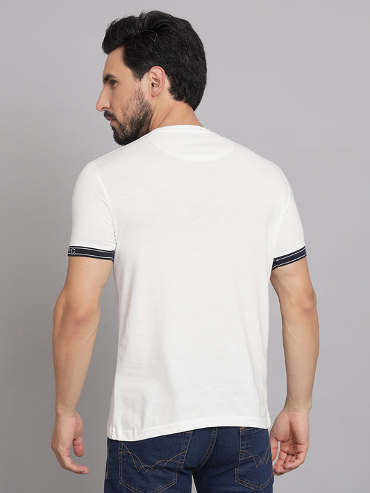 White Round neck T-shirt