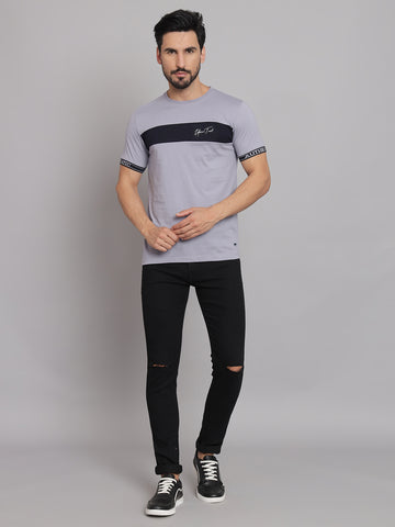 Heather lovender Round neck T-shirt