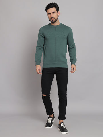 Green  Round Neck Sweatshirt