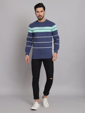 Purple Round Neck Sweatshirt