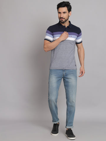 Navy gray Casual T-shirt