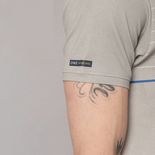 Clody Gray Round Neck T-shirt