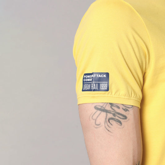 Banana yellow Round neck T-shirt