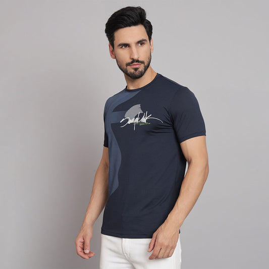 Prussian Blue Round neck T-shirt