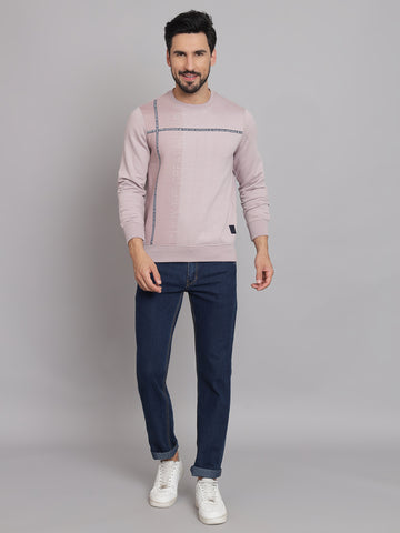 Soft pink Round Neck Sweatshirt