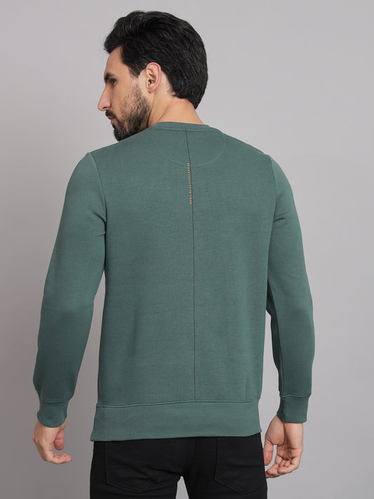 Green  Round Neck Sweatshirt