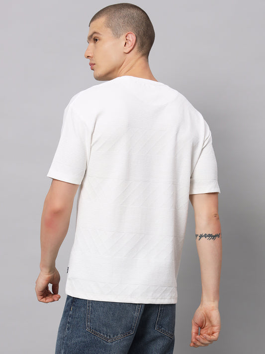 White Round Neck T shirt
