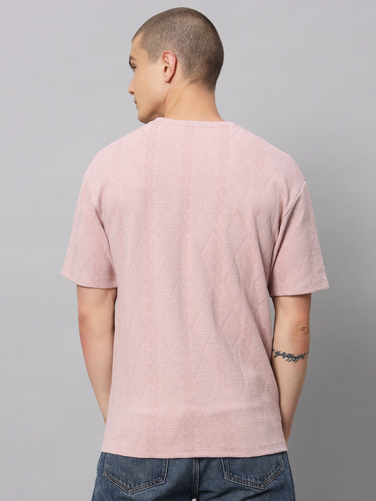 Pink Round Neck T-shirt